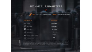 Fenix GL19R V2.0 - Lanternă Tactică pentru Pistol - 1200 Lumeni - 420 Metri
